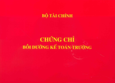 LỚP CHỨNG CHỈ KẾ TOÁN TRƯỞNG DOANH NGHIỆP