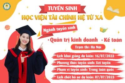 Học viện Tài chính thông báo tuyển sinh đại học hệ từ xa