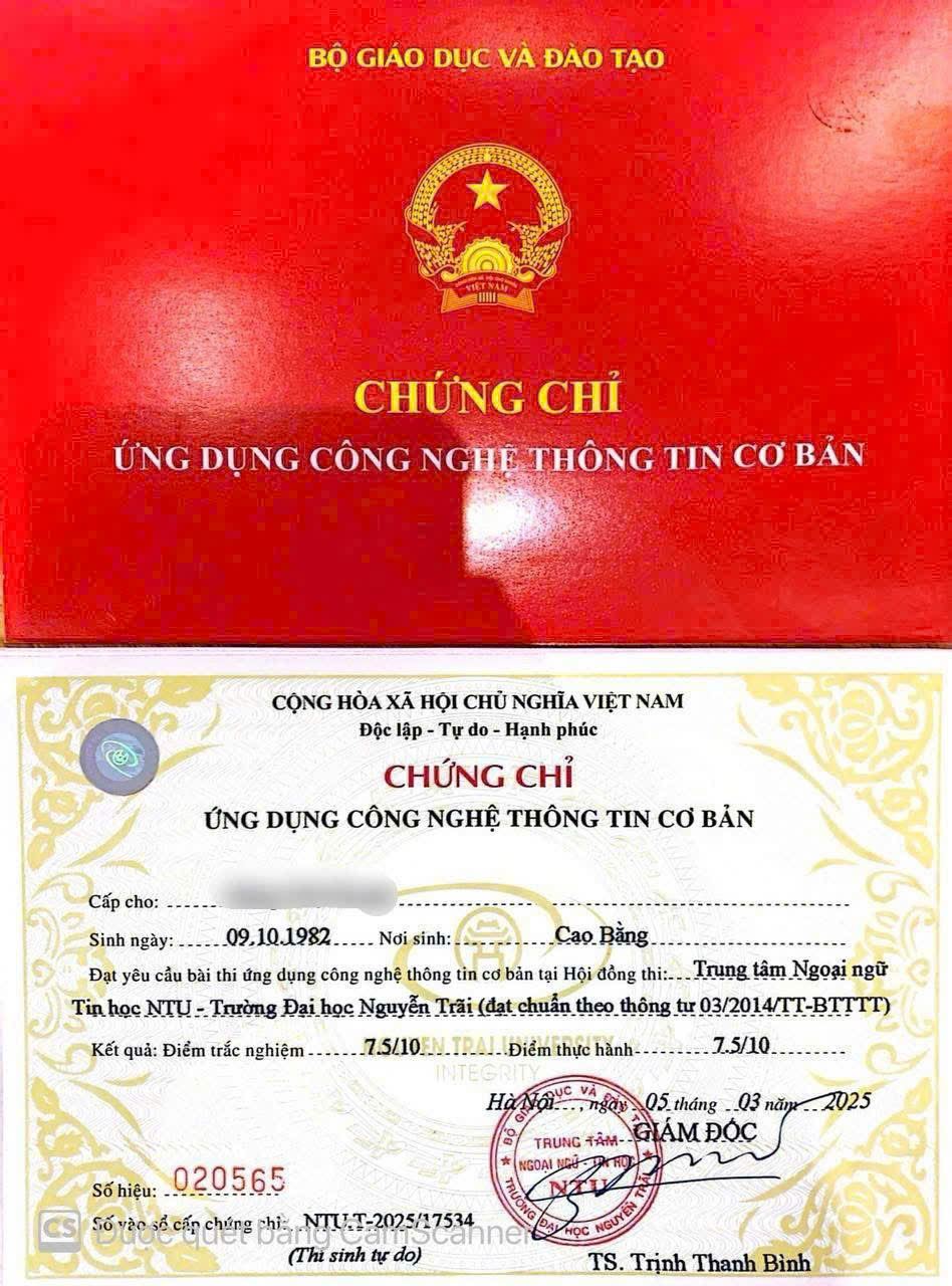 Thông báo ôn và thi chứng chỉ Ứng dụng CNTT cơ bản – Trường ĐH Nguyễn Trãi (05/10/2025)