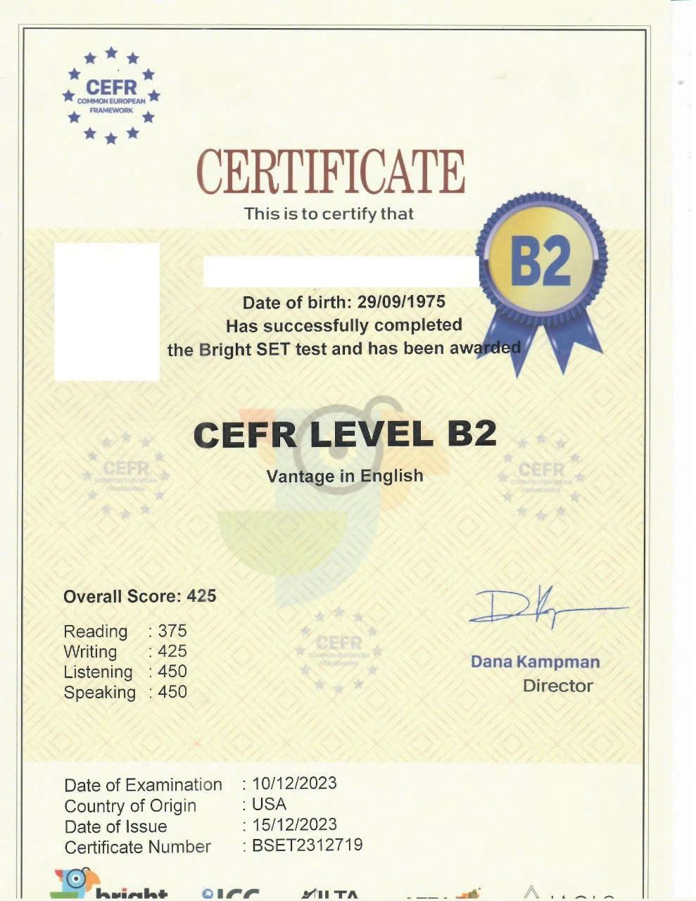 TIẾP NHẬN HỒ SƠ THI CHỨNG CHỈ TIẾNG ANH A2 – B1 – B2 – C1 BẬC KHUNG CHÂU ÂU (CEFR) – ĐỢT 2 THÁNG 10/2025